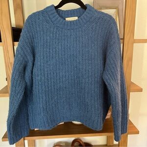 Sezane Jose Blue Sweater